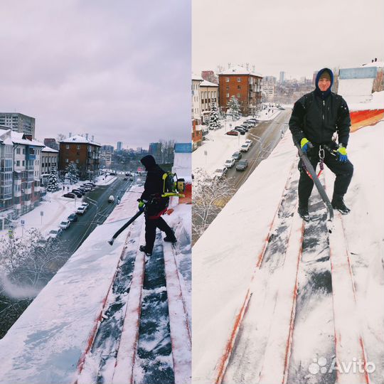 Уборка снега и наледи с крыш
