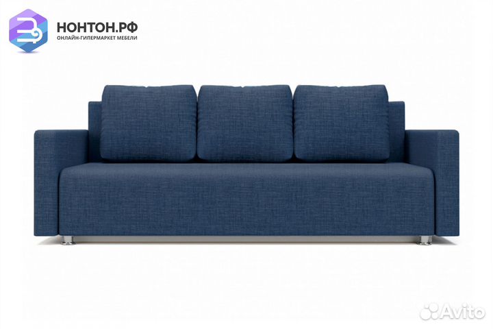 Диван еврокнижка Олимп синий