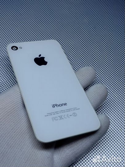 iPhone 4S. Задняя крышка. Белая. Идеал. Оригинал