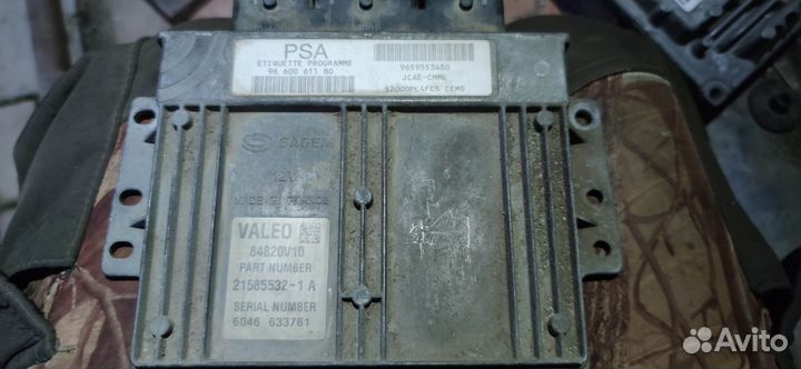 96 600 611 80 Эбу peugeot 206 Блок управления