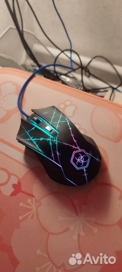 Мышь проводная чёрная