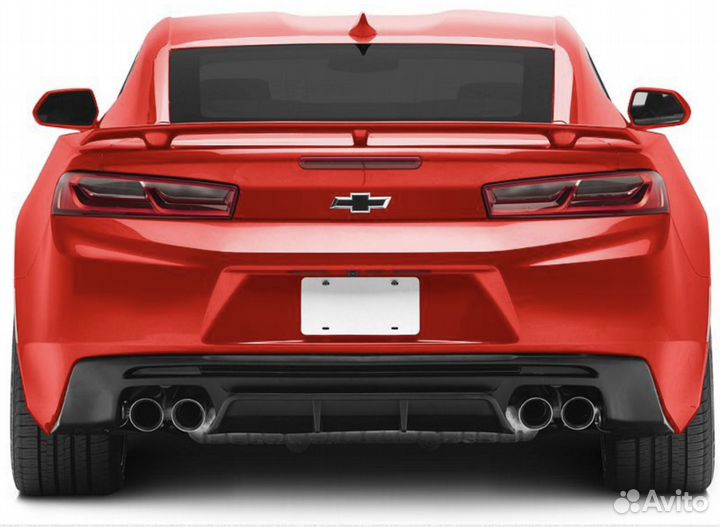 Диффузор юбка заднего бампера camaro 2015-2024 zl1