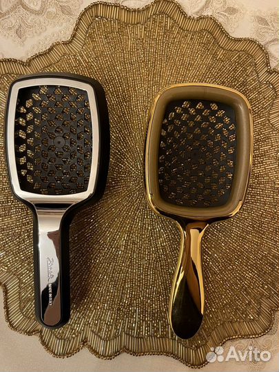 Расчески Janeke оригинал, цвет золото/серебро