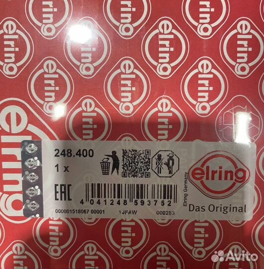 Elring Прокладка поддона DAF 105 MX340