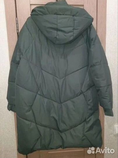 Пуховик женский длинный с капюшоном новый