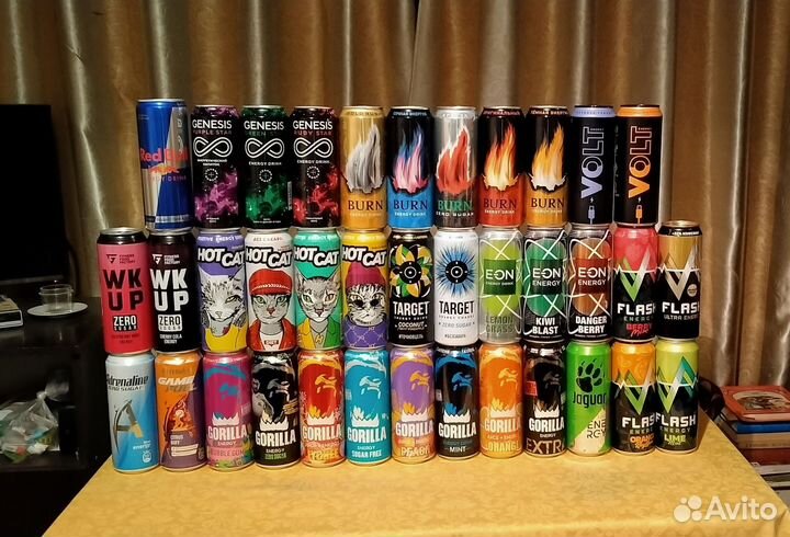 Банки из-под энергетиков