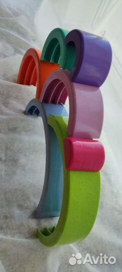 Пирамидка радуга Монтессори