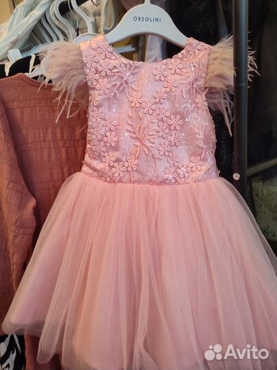 Платье на годик 80