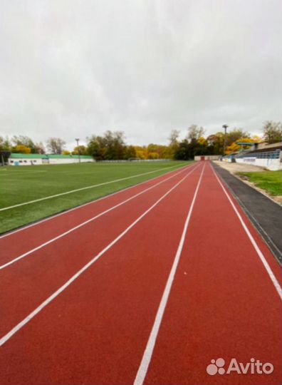 Покрытие площадок резиновой крошкой