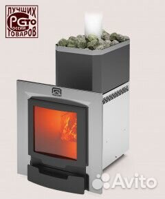 Печь для бани Русь-12 лнзп Профи Панорама (1.1)
