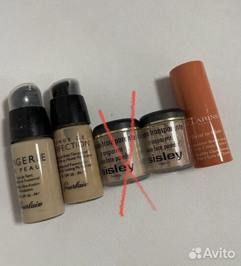 Пудры и тон clarins, Sisley, gurlain