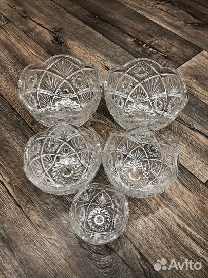 Салатник хрустальный