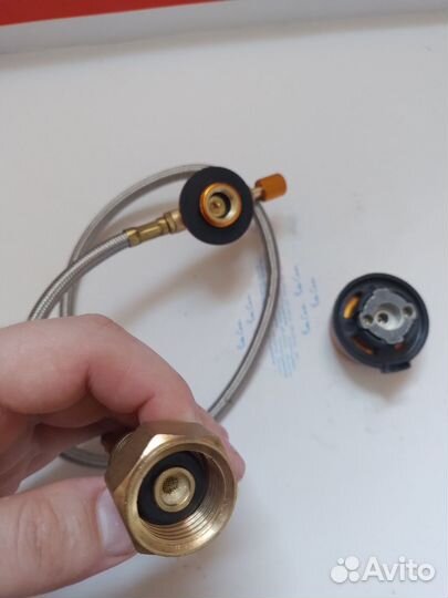 Переходник для заправки газового баллончика