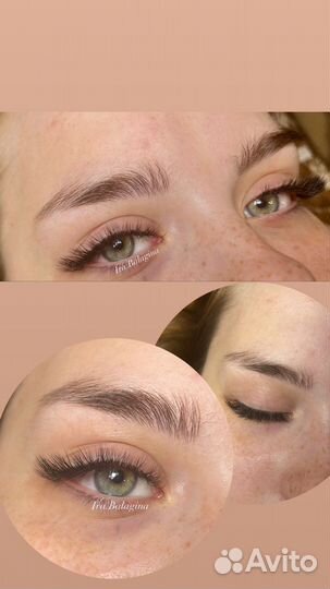 Наращивание ресничек 1д, 1,5д и 2д