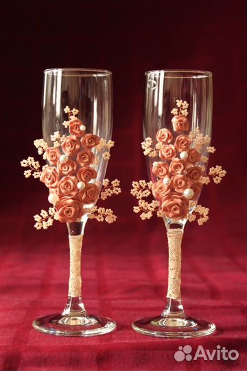 Изготовление свадебных бокалов