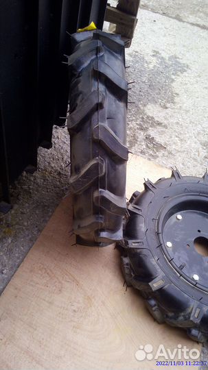 Колесо мотоблок 5,00-12 Ёлочка в сборе с диском