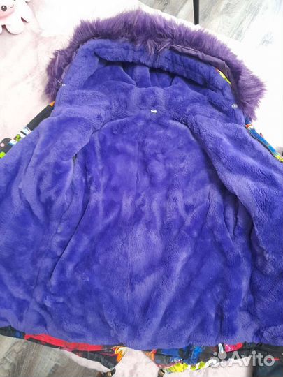 Зимняя куртка на девочку рост 134
