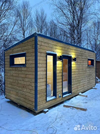 Готовая баня в наличии Скандинавия с доставкой