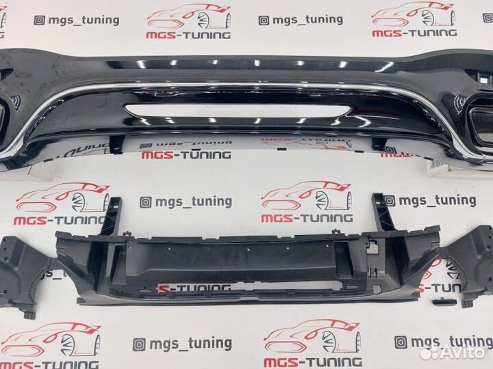 Диффузор с насадками S-Class W222 стиль 63 Рест