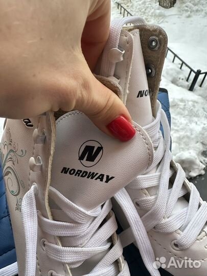 Коньки для девочки Nordway +сумка
