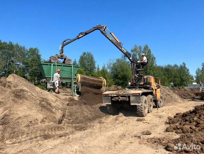 Земля плодородная для сада. Торф, Чернозем, Грунт