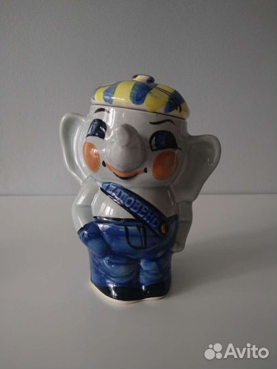 Чайница /Сахарница. Слон «Баловень». Керамика