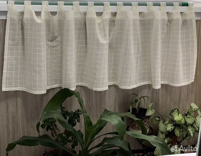 Шторка х/б Индия/ тюль каскадный