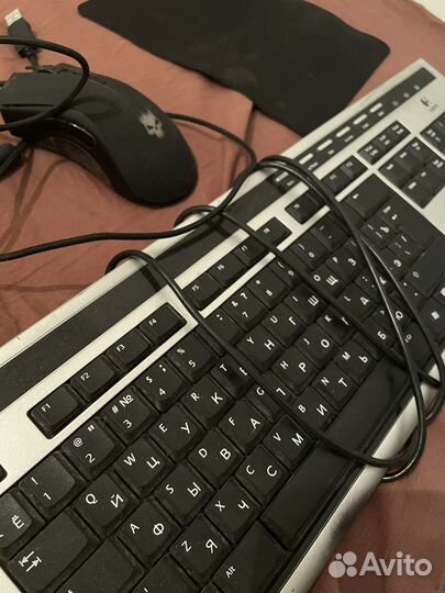 Клавиатура, коврик, мышка