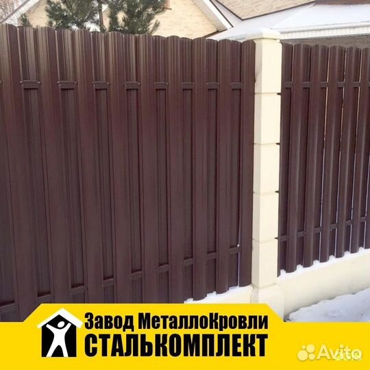 Штакетник металлический