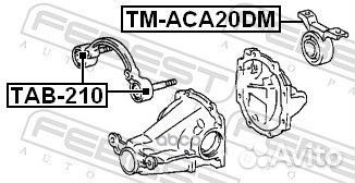 Подушка заднего дифференциала toyota RAV4 00- T