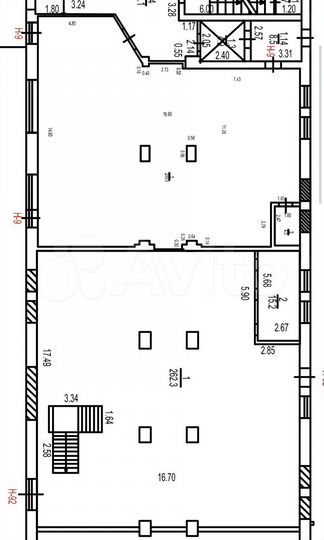 Свободного назначения, 211, 262, 295, 800 м²