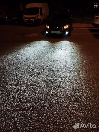 Bi-Led птф линзы на Chevrolet Cruze+кастом. крепеж