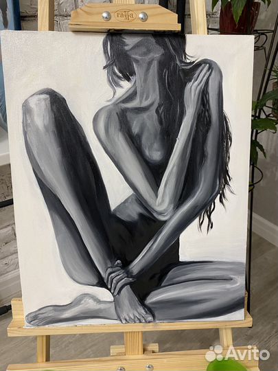 Картина маслом на холсте «Женская тайна»