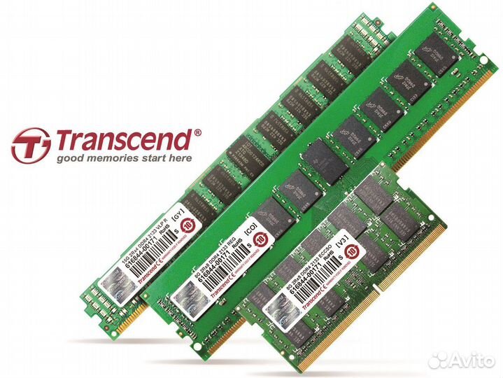 Оперативная память DDR3 DDR3L ECC Transcend