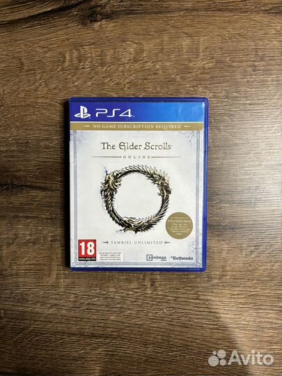 The Elder Scrolls Online диск с игрой PS4