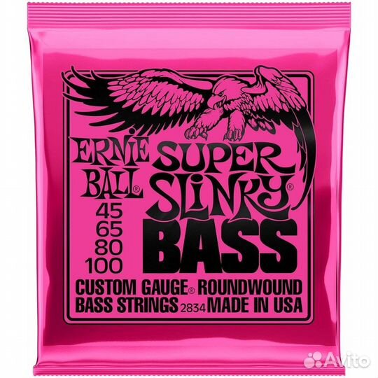 Ernie Ball 2834 Nickel Wound Slinky Super 45-100