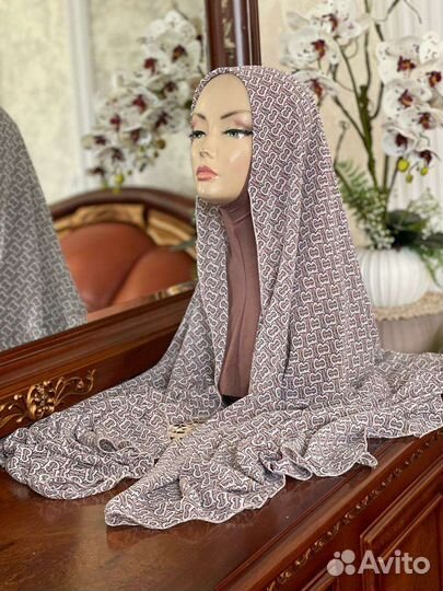 Шарф с пришитой шапочкой