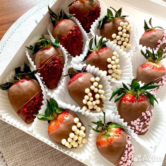 Съедобный набор из Клубники в шоколаде, доставка