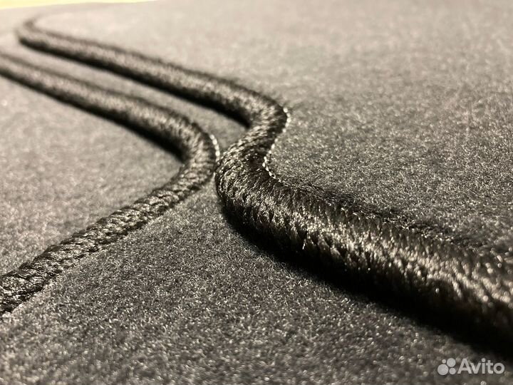 Ворсовые автоковрики Митсубиси Лансер 10 серые