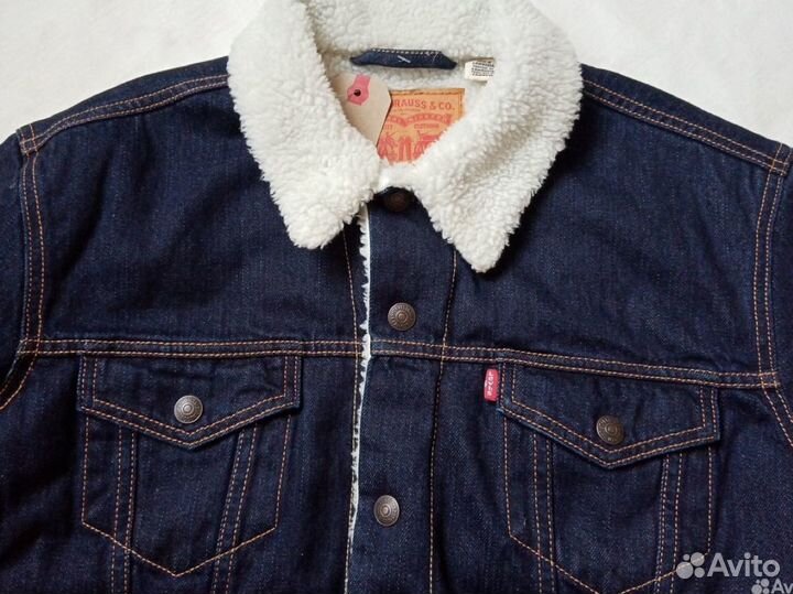 Джинсовая куртка Levis Sherpa М.L.XL