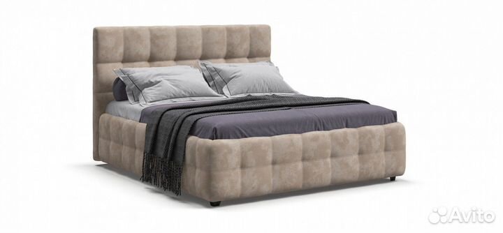 Кровать boss 160, Alkantara пепел