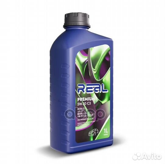 Масло моторное real premium 5W30 C3 1Л Real