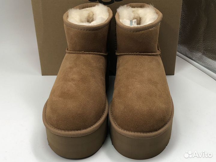 Угги Женские Ugg Classic Mini Platform Chestnut