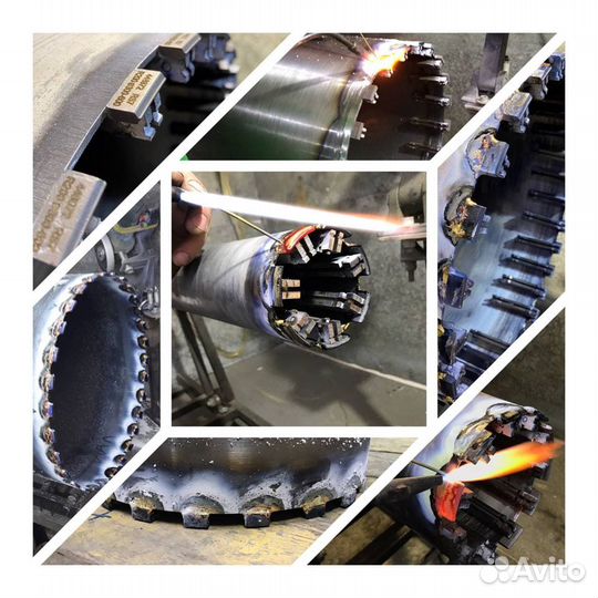 Напайка алмазных коронок сегментов зубов