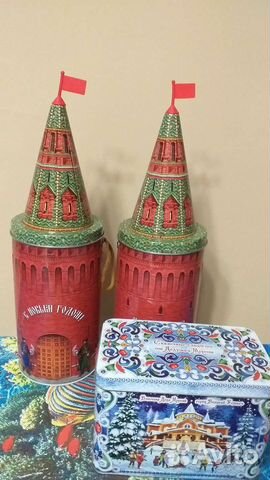 Коробка подарок с Кремлевской елки