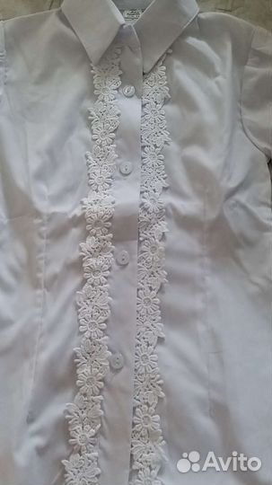 Блузка школьная белая