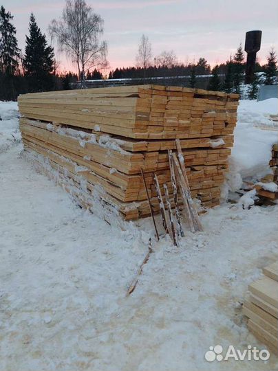 Доска обрезная сосна