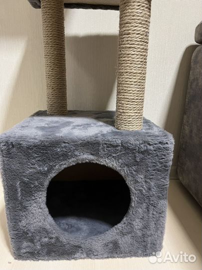 Когтеточка, лоток, переноска, миски. Набор котика