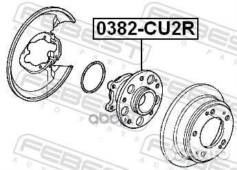 0382-CU2R к-кт подшипника ступицы задней в сбо