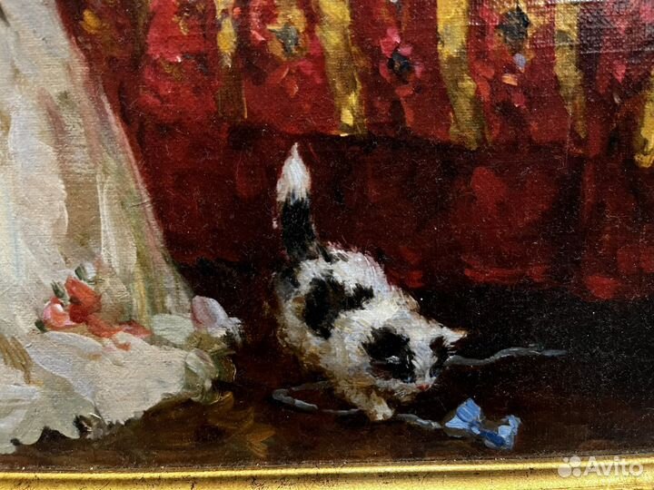 Картина «Девочка с котятами»